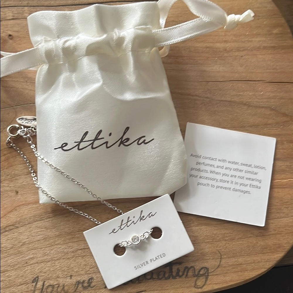 Ettika Silver Bracelet Minimalist Design